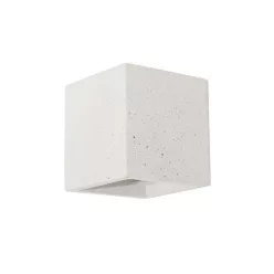 fali lámpa fehér színű vázzal és beton testtel beltéri használatra viokef-4096902 - moretti.hu