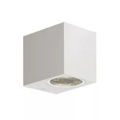 kültéri fali lámpa fehér színű vázzal és fém testtel kerti használatra viokef-4099501 - moretti.hu