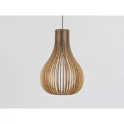 Tömör fa lámpa E27 / 380 - WRE092