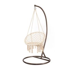 Cardenas függőfotel állvánnyal bézs-barna