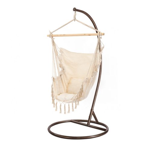 Puerto függőszék állvánnyal bézs-barna