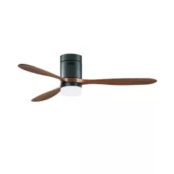 ventilátoros lámpa fekete színű vázzal és fém testtel beltéri használatra zambelis-19144 - moretti.hu