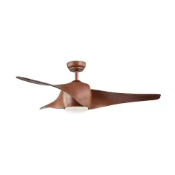 ventilátoros lámpa barna színű vázzal és fa testtel beltéri használatra zambelis-20256 - moretti.hu