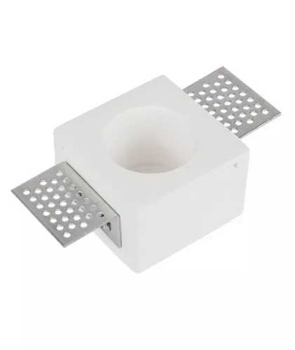 mennyezetbe építhető lámpa gipsz színű vázzal és gipsz testtel beltéri használatra zambelis-s048 - moretti.hu