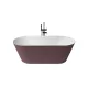 Leman kád_80x180_Rosa Metallic/Blanco Brillo