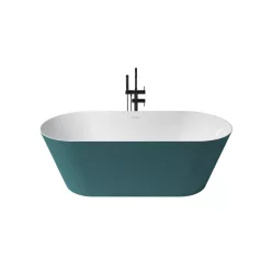 Leman kád_80x180_Turquesa Metallic/Blanco Brillo