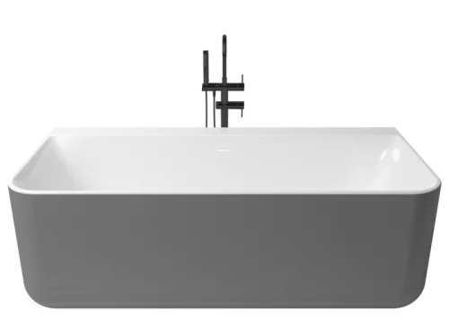 Kivu Wall kád_80x175_Plata Metallic/Blanco Brillo