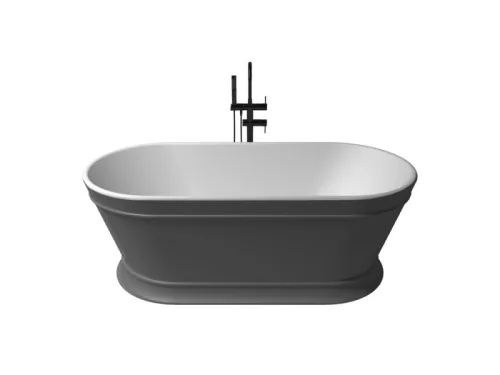 Heritage szabadonálló kád_80x170_Titanio Metallic/Blanco Mate