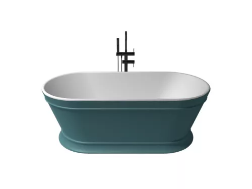 Heritage szabadonálló kád_80x170_Turquesa Metallic/Blanco Mate