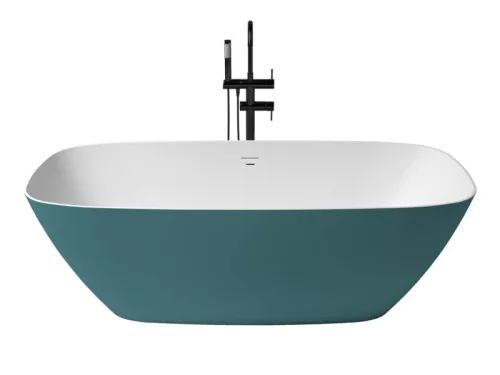 Arenal szabadonálló kád_72x170_Turquesa Metallic/Blanco Mate