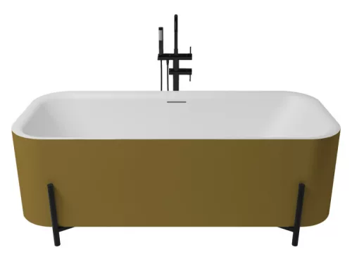 Aura szabadonálló kád_75x170_Oro Metallic/Blanco Mate