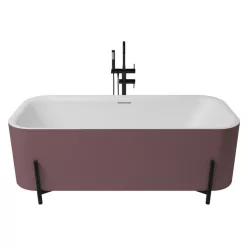 Aura szabadonálló kád_75x170_Rosa Metallic/Blanco Mate