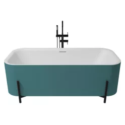   Aura szabadonálló kád_75x170_Turquesa Metallic/Blanco Mate