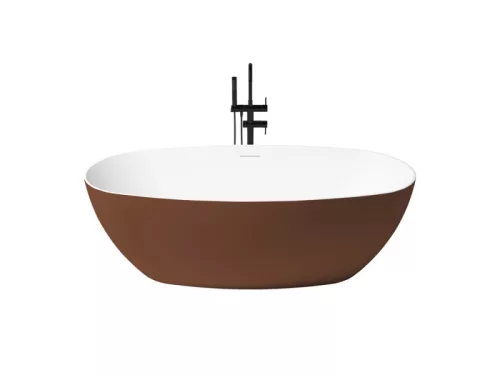 Como szabadonálló kád_80x170_Cobre Metallic/Blanco Brillo