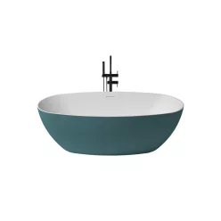   Como szabadonálló kád_80x170_Turquesa Metallic/Blanco Brillo