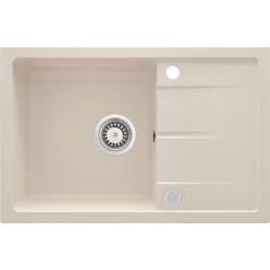 Leda gránit mosogató_beige_1 medence+csepegtető