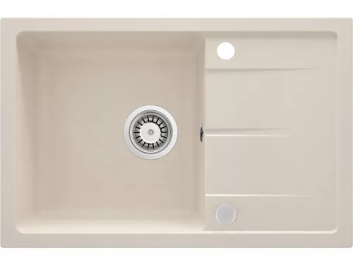 Leda gránit mosogató_beige_1 medence+csepegtető