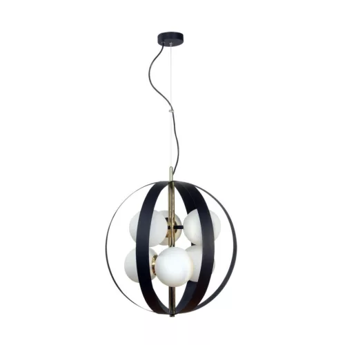 ZUMA LINE 1138 NELA Glamour Függesztett Lámpa Fekete E14 IP20