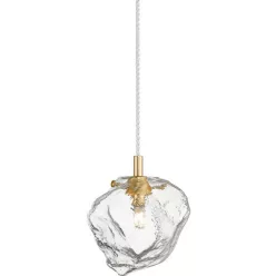   ZUMA LINE P0488-01F-U8AC ROCK Glamour Függesztett Lámpa Átlátszó, Arany G9 IP20