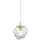 ZUMA LINE P0488-01F-U8AC ROCK Glamour Függesztett Lámpa Átlátszó, Arany G9 IP20
