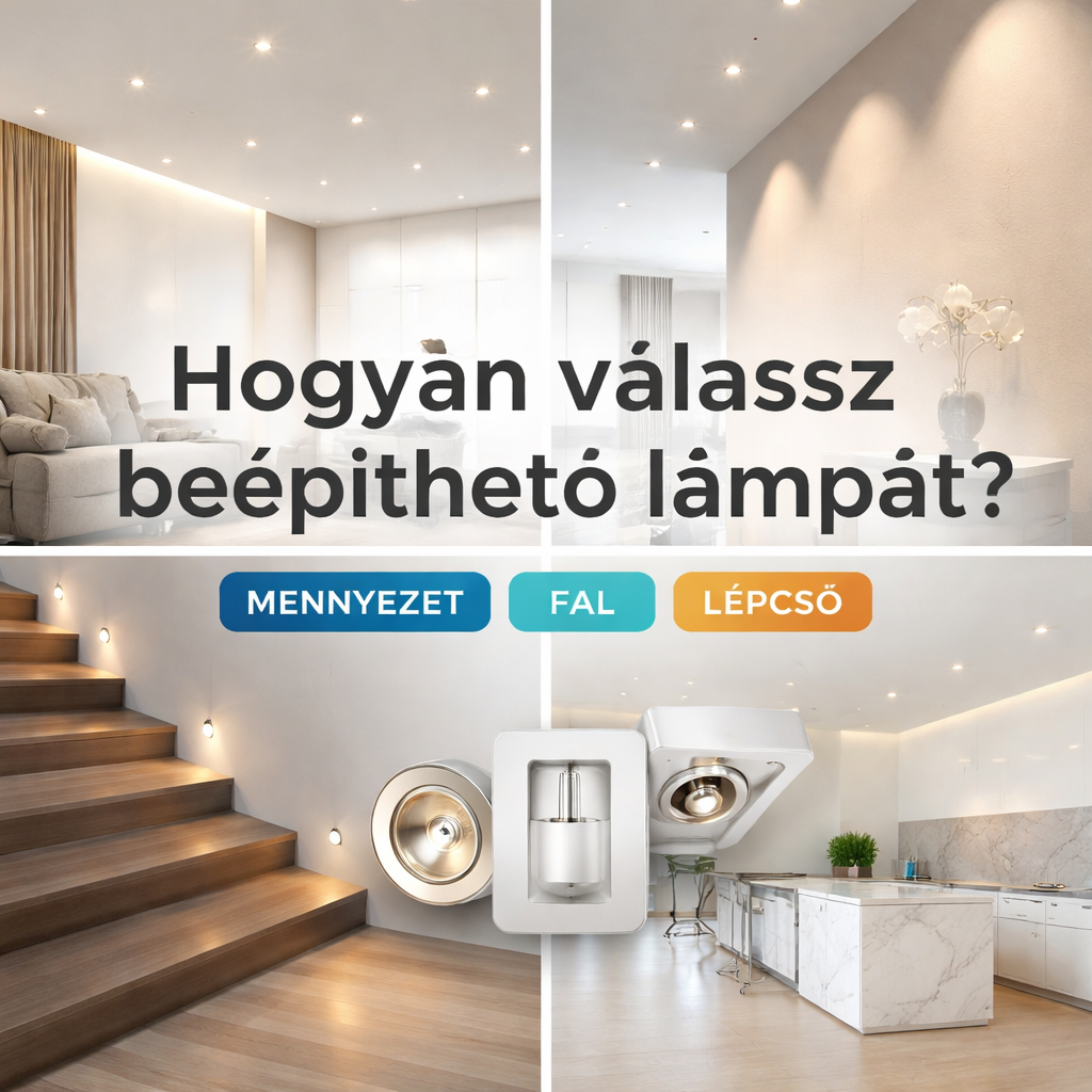 Hogyan válassz beépíthető lámpát? Teljes szakértői útmutató mennyezetbe, falba és lépcsőbe építhető 