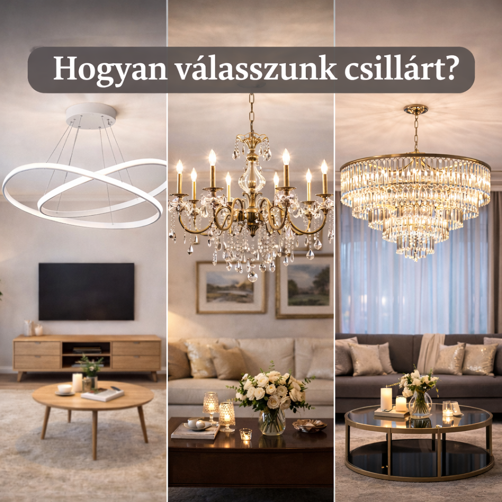 Hogyan válasszunk csillárt? – Méret, magasság, fényerő útmutató